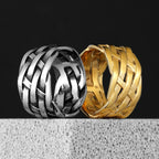 PENDRA Weaving Boyfriend Steel Ring