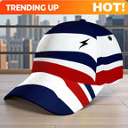 1pc Featuring an Strike Abstract Stripes Design, This Adjustable Snapback Cap Is Ideal for Street And Outdoor Activities.