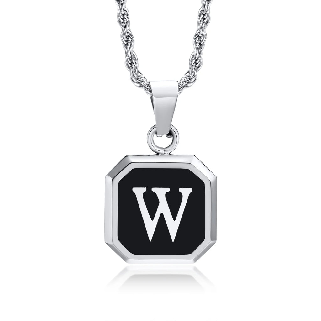 PENDRA Square Twisted Pendant Necklace
