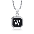 PENDRA Square Twisted Pendant Necklace