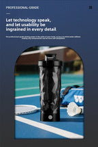 Rechargeable Electric Protein Shaker, Automatic Mixing Blender Bottle, BPA Free Portable Water Cup for Gym, Travel, Hiking,