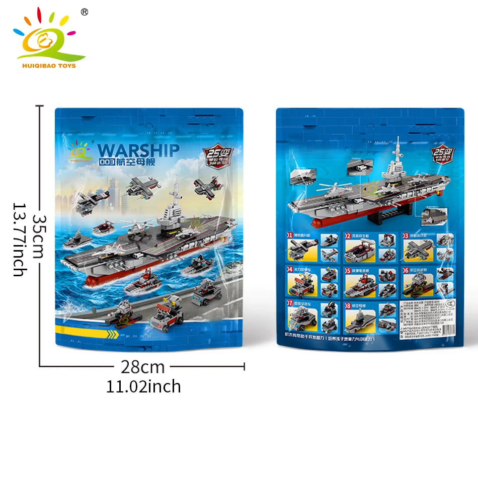 PENDRA 8in1 Military Ship Building Set