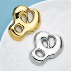 PENDRA Stainless Steel Art Cloud Brooch