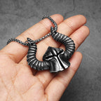 Retro Viking Devil Helmet Men Necklaces Stainless Steel Pendant Chain Women Punk Fashion Jewelry Accessories Gifts Wholesale
