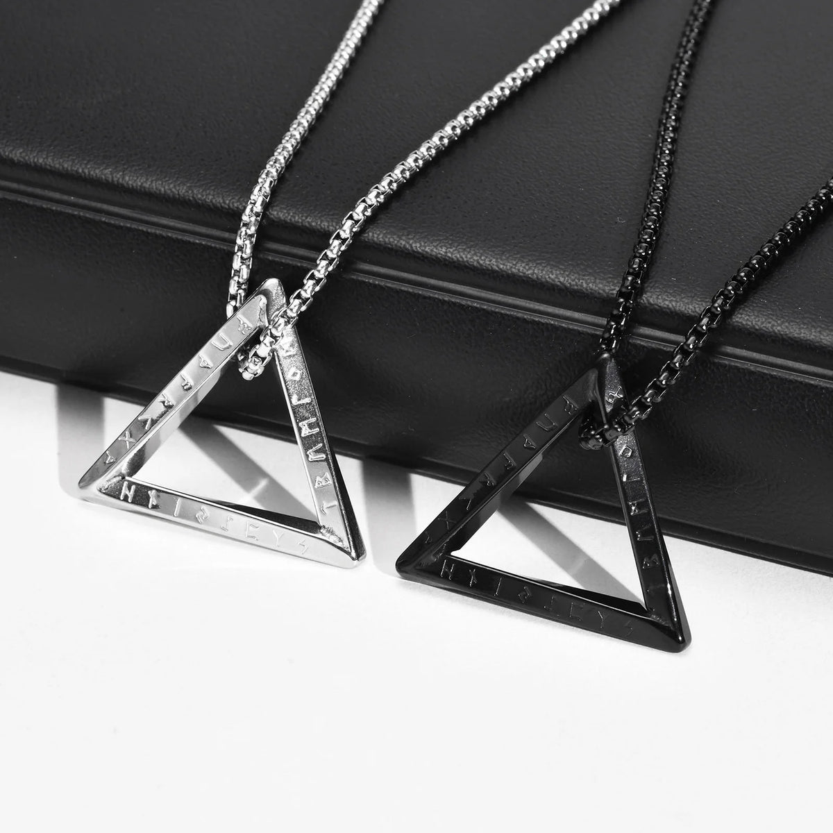 PENDRA Triangle Viking Pendant Necklace