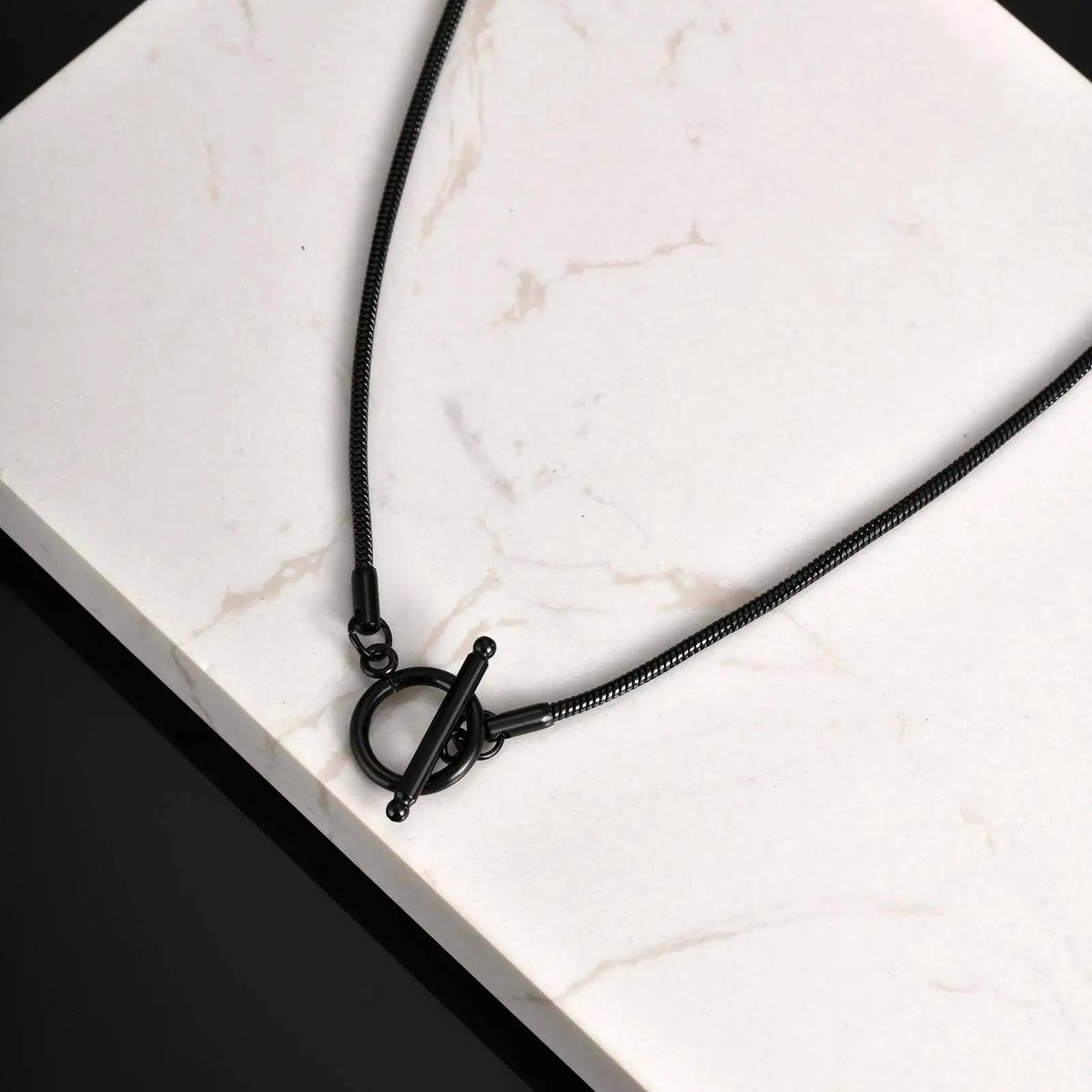 Men's Chain Necklace,Stainless Steel Cuban Chain Figaro Chain Collar,Classic Basic Gold Black Silver Color Chain