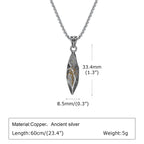 Punk Wishing Stone Necklaces for Men Boys,Trendy Sun Pattern Lion Head Pendant Necklaces,Birthday Anniversary Gift