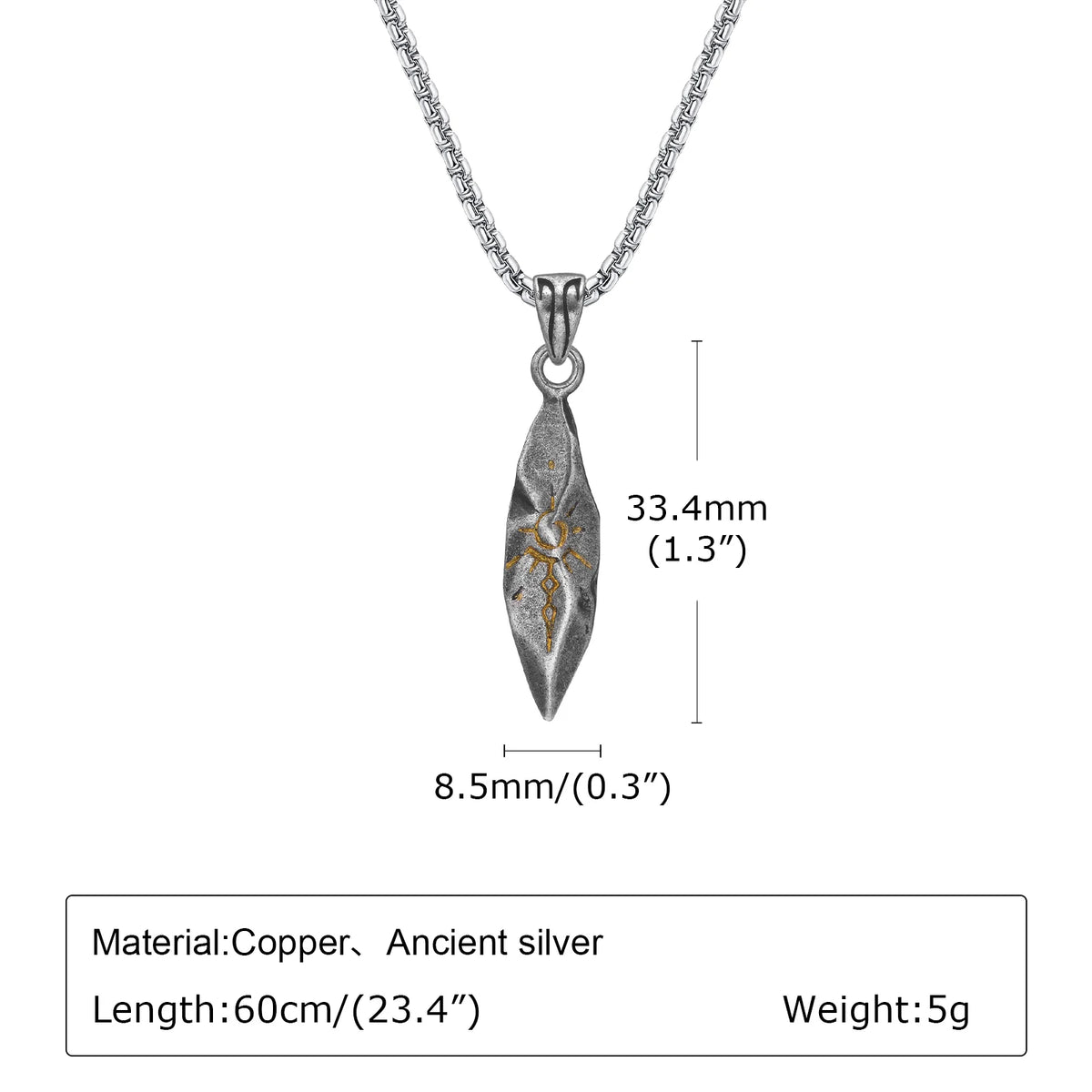 Punk Wishing Stone Necklaces for Men Boys,Trendy Sun Pattern Lion Head Pendant Necklaces,Birthday Anniversary Gift