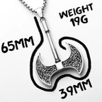 PENDRA Edged Axe Carving Steel Necklace