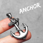 PENDRA Pirate Anchor Steel Necklace