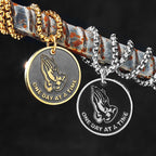 Prayer Religion Believer Stainless Steel Men Women Necklaces Pendants Chain Amulet Punk Trendy Jewelry Creativity Gift Wholesale