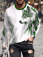 PENDRA Eagle Long Sleeve Print T-Shirt