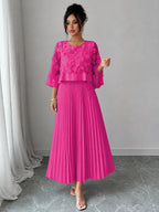 PENDRA Line Pleated Appliqued Accessory