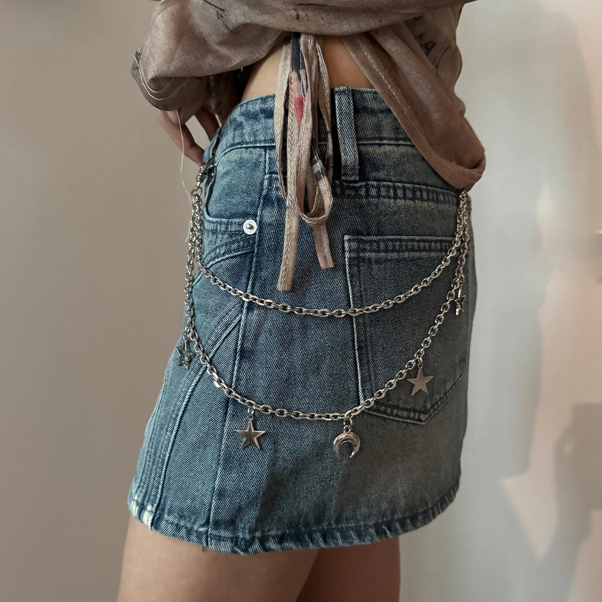 PENDRA Orlara Punk Waist Chain Belt