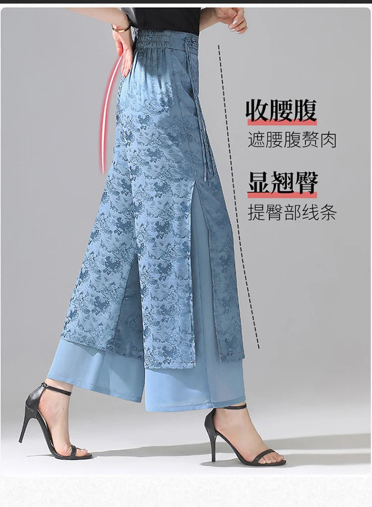 PENDRA Chiffon Wide Trousers Pants