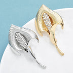 PENDRA Lilycrest Big Crystal Lily Flower Brooch