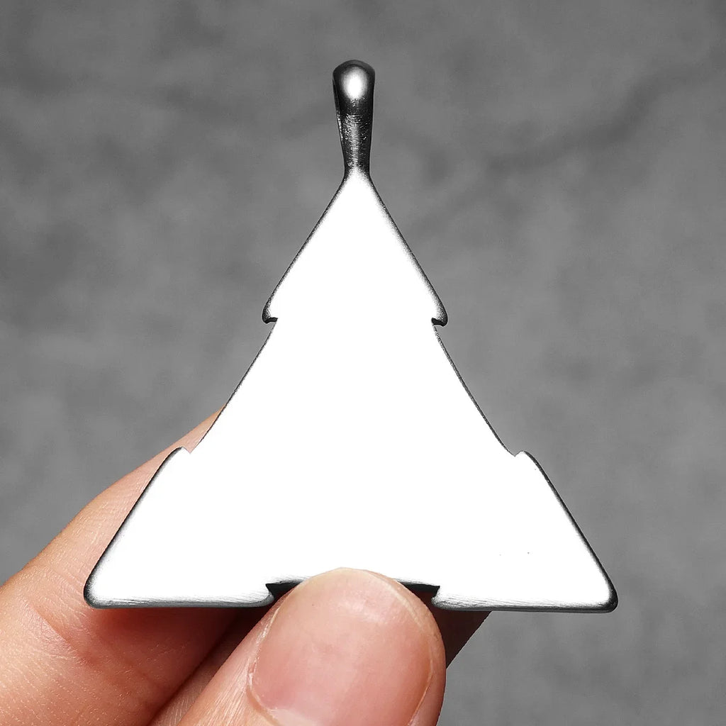 PENDRA Odin's Triangle Steel Necklace