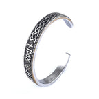 PENDRA Tree of Life Black Rune Stainless Steel Bracelet