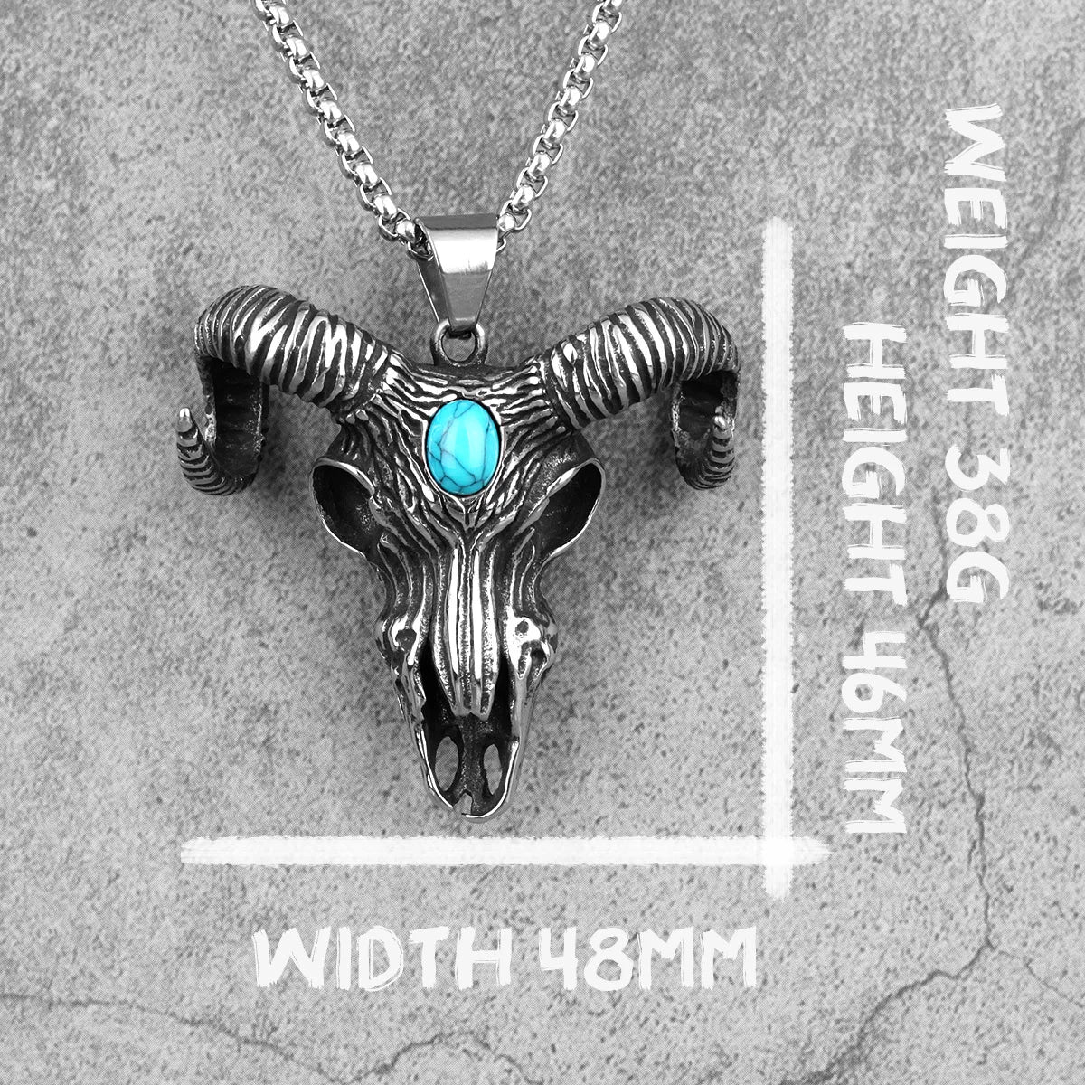 PENDRA Solamora Skull Motif Necklace