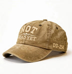 Not Dead Yet Embroidered Baseball Cap DD-214 for Men Women Vintage Still Not Dead Hats Trucker Dad Hat Funny DD214 Washed Cap