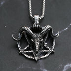 PENDRA Goatpentagram Pentagram Goat Head Pendant