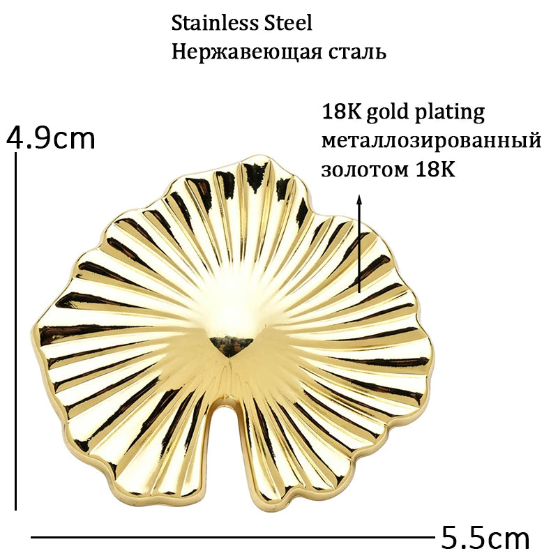 PENDRA Verdelle Leaf Brooch