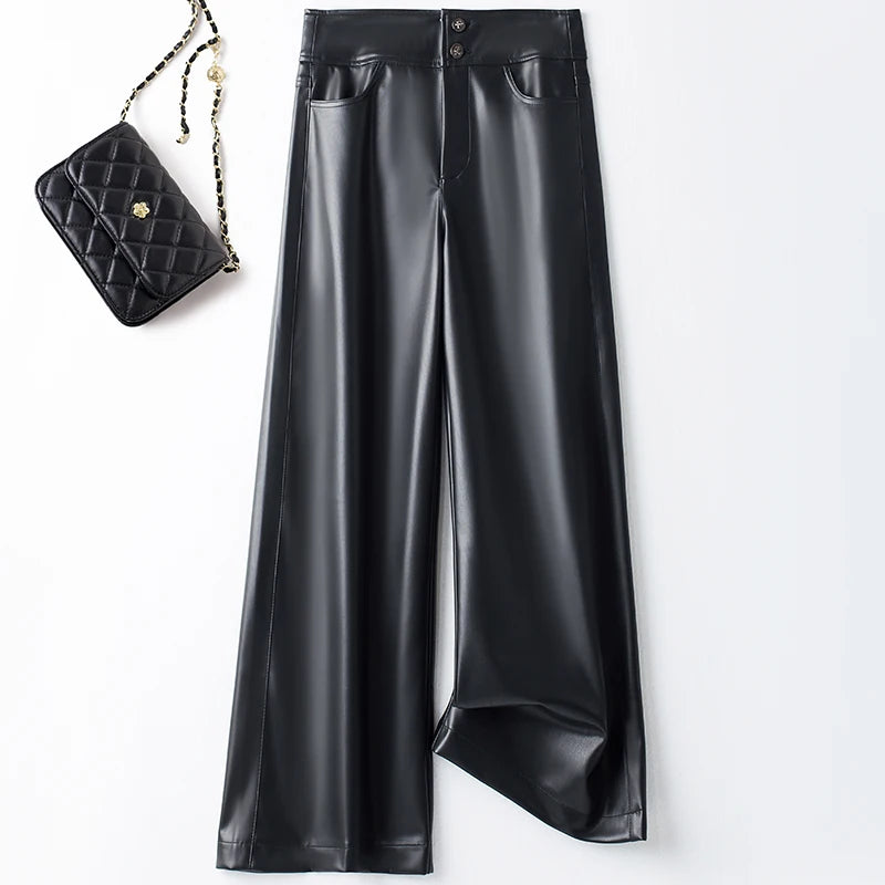 PENDRA Wide Leg Straight Double Pants