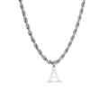 PENDRA Letter Twisted Pendant Necklace