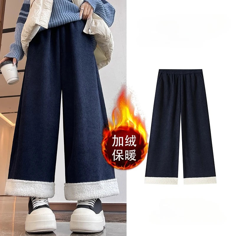 PENDRA Corduroy Splicing Lamb Pants