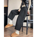 PENDRA Thick Cotton Wide Pants