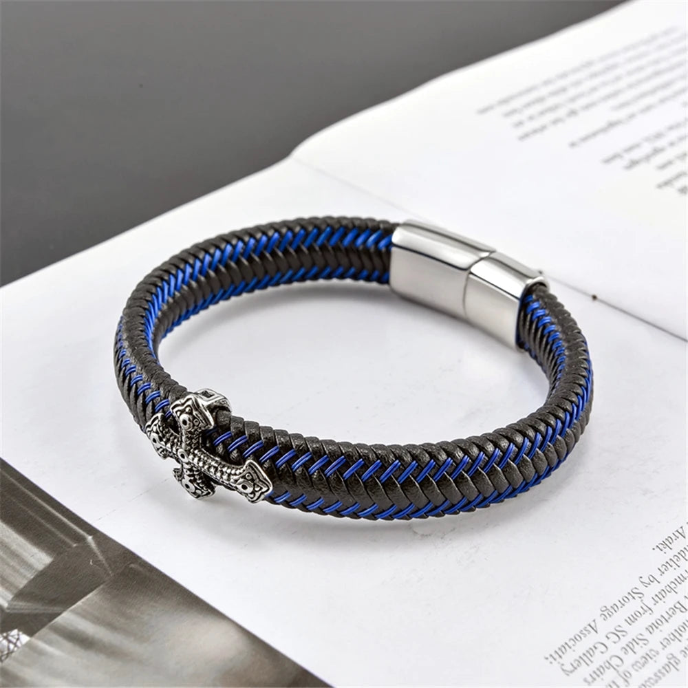 PENDRA Cross Blue Bracelet