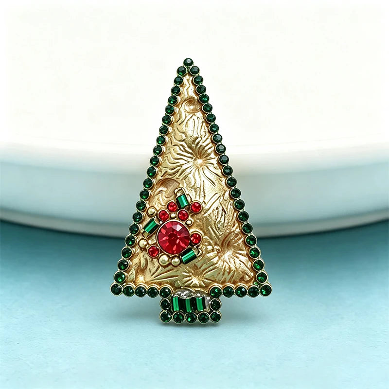 PENDRA Noelina Lovely Christmas Tree Brooch