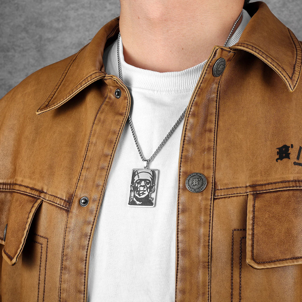PENDRA Frankenstein Sweater Steel Necklace