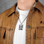 PENDRA Frankenstein Sweater Steel Necklace