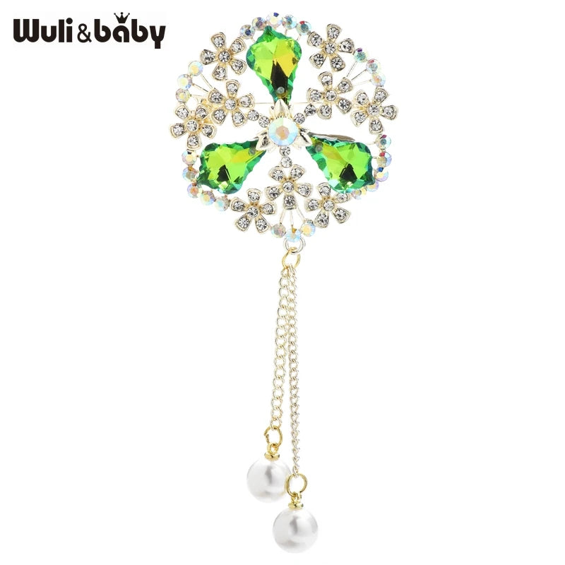 PENDRA Palmera Palace Flower Brooch