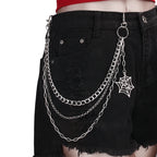 PENDRA Weblink Layered Spider Chain Keychain