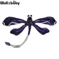 PENDRA Pretty Enamel Dragonfly Brooch