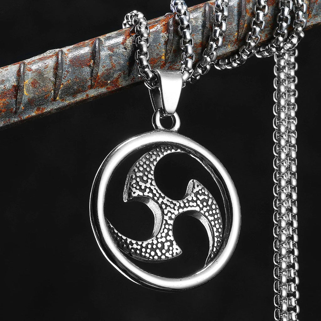 PENDRA Concealed Boomerang Steel Necklace