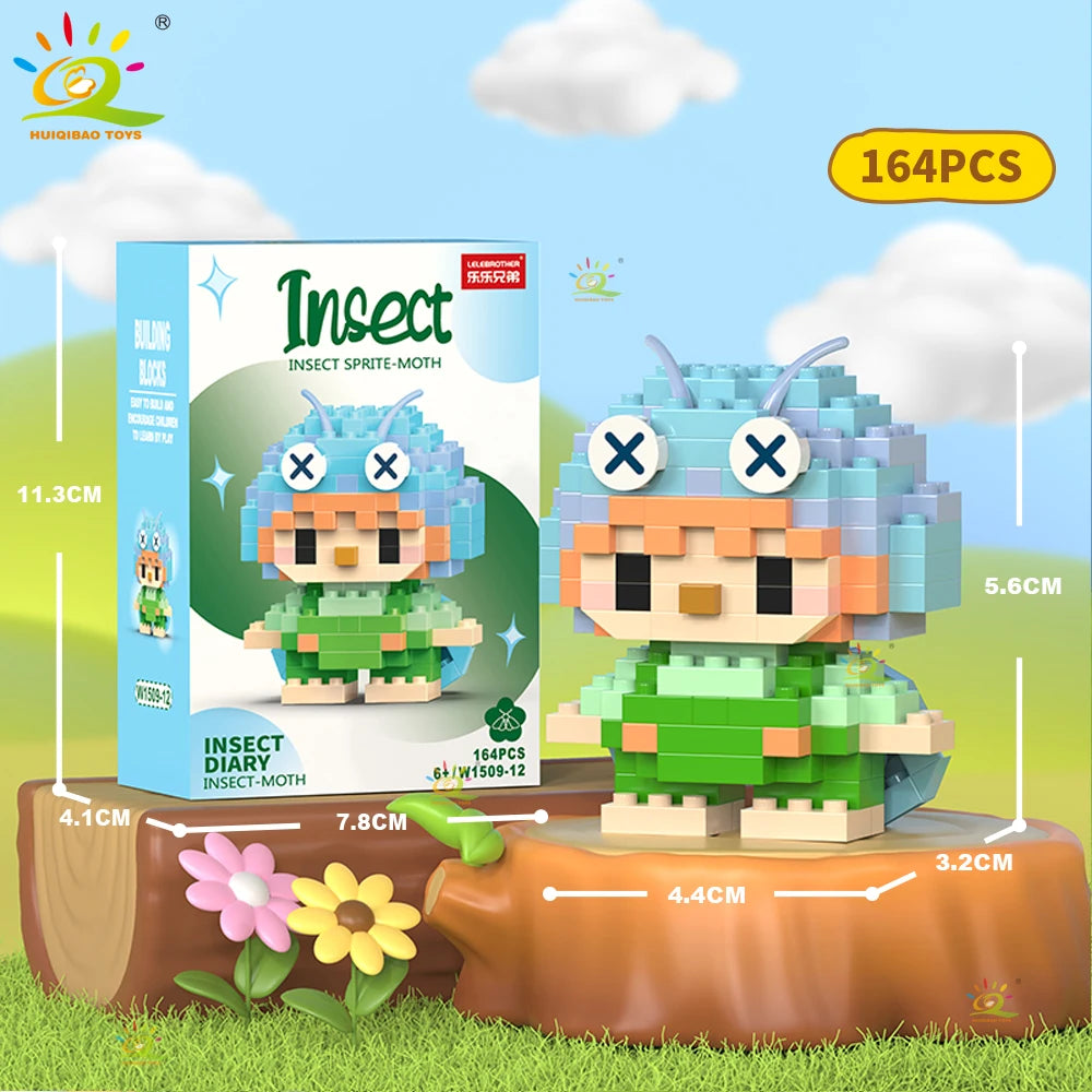 PENDRA Cute Insect Micro Building Set