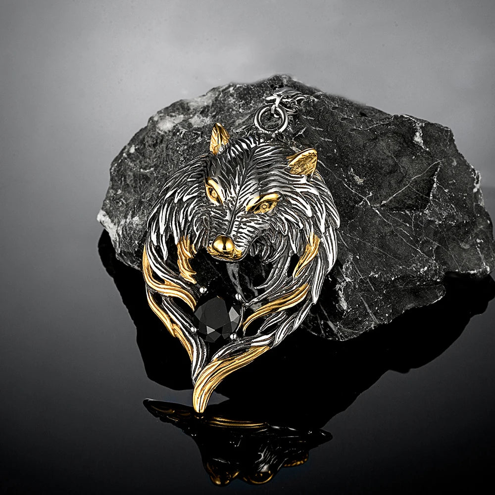 PENDRA Wolf Black Necklace