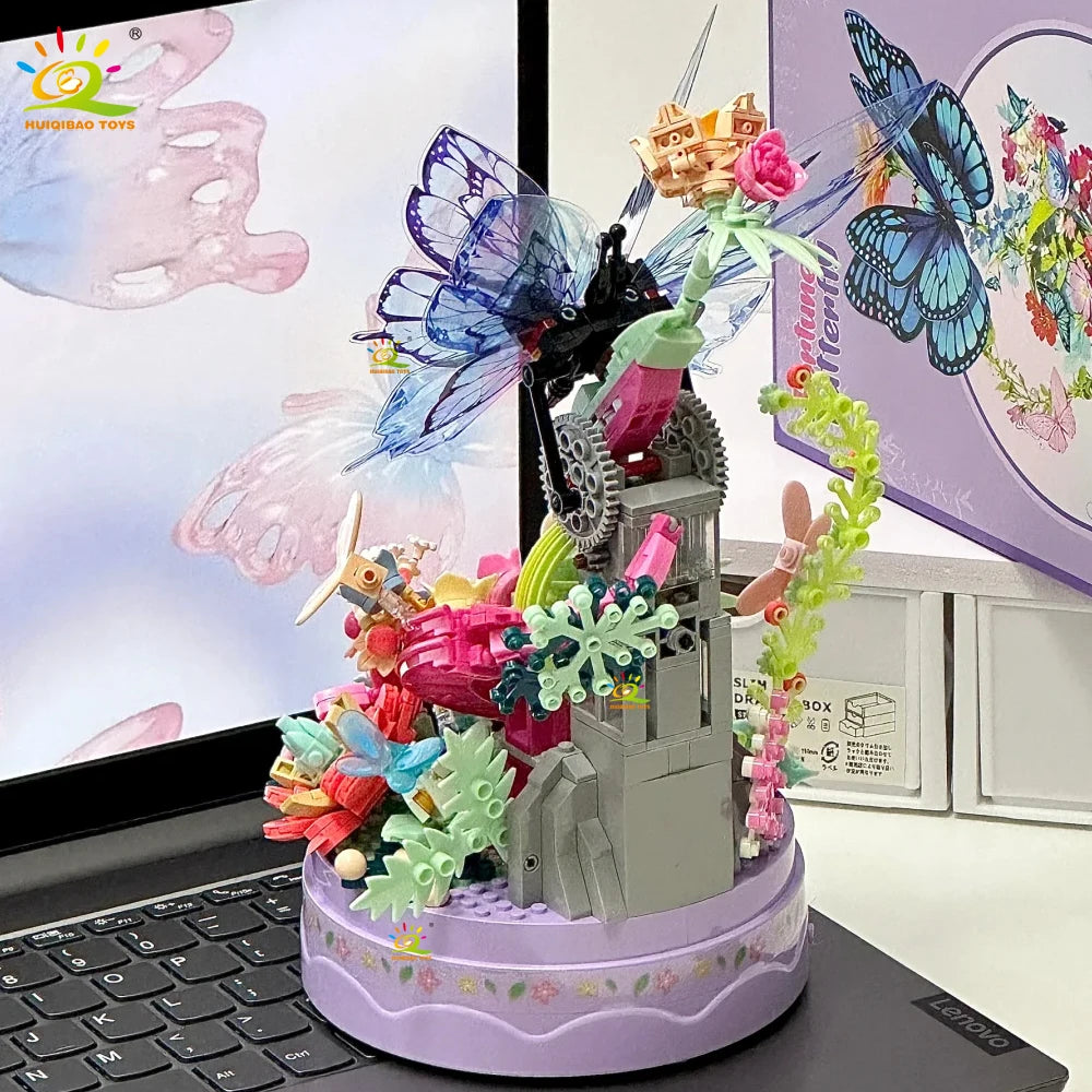 PENDRA Butterfly Music Floral Building Set