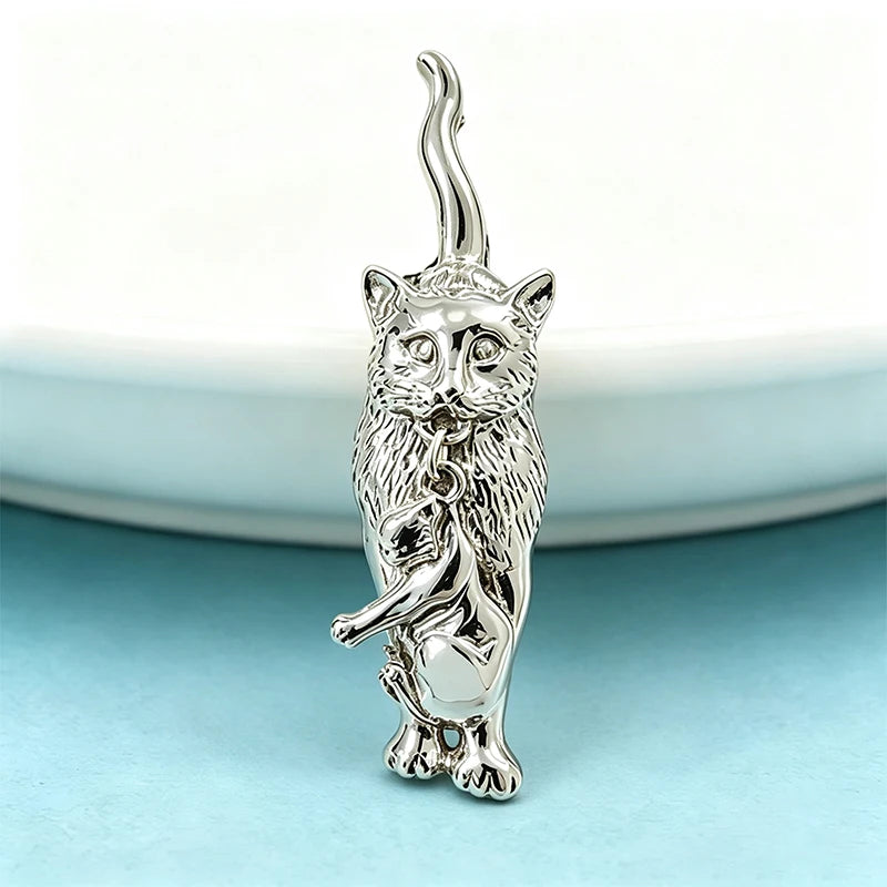 PENDRA Motherpaw 2-Color Alloy Mother Cat Brooch