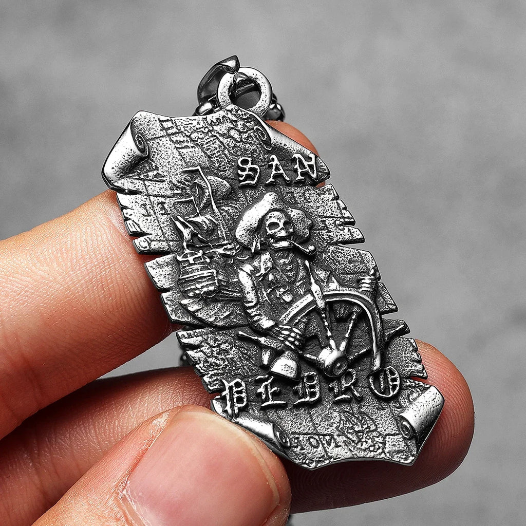 PENDRA Pirate Captain San Steel Necklace