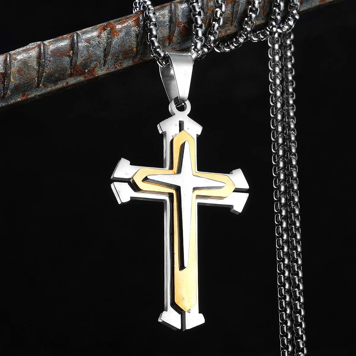 PENDRA Ivorith Cross Charm Necklace
