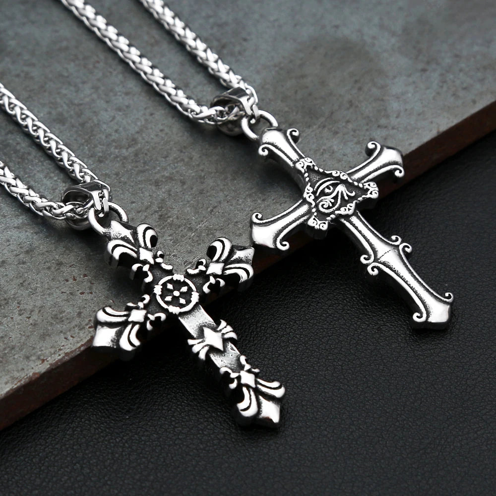 PENDRA Crossforge 316L Stainless Steel Cross Pendant