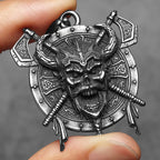 Viking Pirates Patron Saint Men Necklaces Stainless Steel Pendant Chain Women Punk Fashion Jewelry Accessories Gifts Wholesale