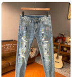 PENDRA Korean Cargo Paint Jeans
