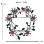PENDRA Florielle3 Rhinestone Brooch