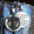 PENDRA St Michael Arch Steel Necklace