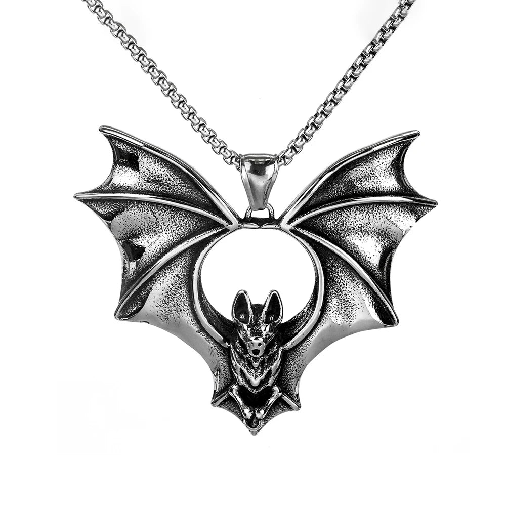 PENDRA Batwing Punk Bat Pendant Necklace